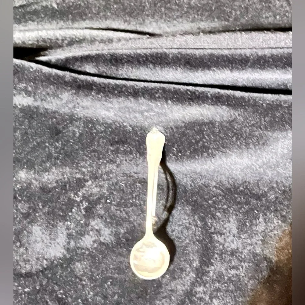 Vintage Wallace Sterling Silver Rose Point Spoon Brooch Pin - MCM Fine Jewelry